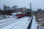 143 243 zu sehen am 29.12.14 bei der Einfahrt in Plauen/V.