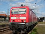 Am 27.04.2014 wurde 143 256 mit ihrer RB 29 in Stendal breit gestellt.