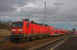 143 337 mit einen RE nach Kassel-Wilhelmshöhe gen Nordhausen am 15.07.15 in Sangerhausen