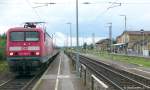 Am 2.7.11 hielt 143 820 mit einer RB nach Kronach in Breitengüßbach auf Gleis 4.