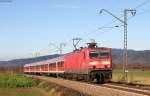 143 640-1 mit dem RbZ 26861 (Freiburg(Brsg)Hbf-Villingen(Schwarzw))bei Himmelreich 3.12.15