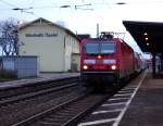 Abschied von der Saalebahn - 143 190-7 mit einer der letzten RBs von DB Regio nach Naumburg (Saale) Hbf bei einem kurzen Aufenthalt in Göschwitz (Saale) am 12.