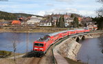 143 332-5 und 143 364-8 mit der RB 17272 (Seebrugg-Freiburg(Brsg)Hbf) bei Schluchsee 29.3.16