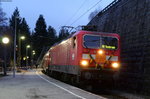 143 364-8 mit der RB 17285 (Freiburg(Brsg)Hbf-Seebrugg) in Seebrugg 1.4.16