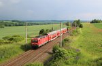 143 120-4 mit RE 4793 am 01.06.16 bei Ruppertsgrün bei Werdau.