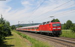 RB 17042 (Basel Bad Bf-Offenburg) mit Schublok 143 332-5 bei Kolmarsreute 10.6.16