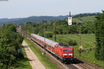 143 332-5 mit der RB 17031 (Offenburg-Basel Bad Bf) bei Denzlingen 10.6.16