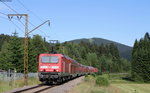 143 042-0 und 143 308-5 mit der RB 17278 (Seebrugg-Freiburg(Brsg)Hbf) bei Titisee 10.7.16