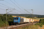 185 511-3 mit einem Containerzug bei Lindflur 15.8.16