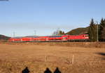 RB 17274 (Seebrugg-Freiburg(Brsg)Hbf) mit Schublok 143 308-5 bei Titisee 10.12.16