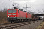 Überraschung-Doppel - Lok 143 959-5 und Schwesterlok am 18.02.2017 in Lintorf.