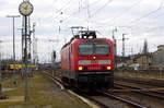 Am 27.02.2017 kam die 143 658-3 von der DB Regio aus Richtung Wittenberge nach Stendal und fuhr weiter in Richtung Magdeburg .