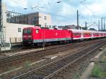 Br 143 007 auf dem mit nach Celle (Hannover Hbf) (27.7.2007)