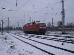 143 905-8 abgestellt am 23.12.09 im Bahnhof Guben