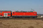 143 637-7 schiebt RB 15720 Aschaffenburg Hbf - Wiesbaden Hbf bei Hergershausen. 04.02.12