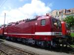 243 005-6 sah man beim Sommerfest in Halle P am 14.07.12.