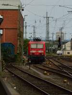 Abgestellt! So steht die 143 568 am Mittag des 20.7.2014 in Koblenz und wartet auf neue Aufgaben.