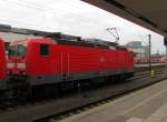 DB 143 306-9 als Tfzf (R) 70100 von Cottbus nach Bremen Sebaldsbrück, am 19.02.2016 in Hannover Hbf.