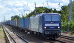 DeltaRail GmbH mit  143 069-3  [NVR-Nummer: 91 80 6143 069-3 D-DELTA] mit Containerzug am 13.08.19 Berlin Hirschgarten.