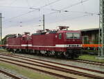 Abgestellte Delta Rail`s 243 179 und 243 931,am 04.Oktober 2021,in Bergen/Rügen.