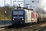 Delta Rail 243 069-2 / 143 069-3 / und weitere 243 / 143 / Kesselwaggons / Umleiter / Bf Anklam / 22.11.2021