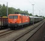 143 001-6 mit D 88575 von Warnemnde Richtung Cottbus in Rostock-Bramow(Abstellung)Aufgenommen am 07.08.10  