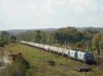 RBH 121 (143 048-7) und RBH 119 (143 571-8) in Naumburg wartend mit einem Kesselzug in Richtung Grokorbetha.