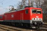 MEG 604 im Portrait:Am 4.2.12 zog sie einen Schrottzug von Hamm nach Trier Ehrang durch Ratingen-Lintorf.