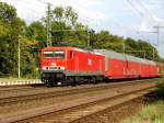 Am 10.09.2015 kam die 143 020-6 (608) von der MEG aus Richtung Magdeburg nach Niederndodeleben und fuhr weiter in Richtung Braunschweig .