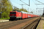 Am 21.04.2016 kam die MEG 602 (143 204) aus der Richtung Magdeburg nach Wefensleben und fuhr weiter in Richtung Helmstedt .