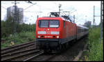 Essen Steele Ost am 25.4.1999: 143599 fährt mit der S 3 nach Hattingen um 13.45 Uh ein.