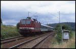 143031 mit RB nach Neckarelz am 7.8.1999 um 12.03 Uhr bei Dallau.