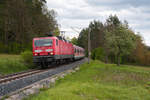 143 259 mit der S2 39652 von Altdorf nach Roth bei Feucht-Moosbach, 10.05.2019