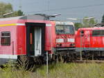 DB 143 949 am 15.08.2020 abgestellt neben der Classic Remise bei DB Regio in Düsseldorf Oberbilk.