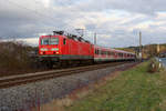 143 119 mit der S2 (Altdorf - Roth) bei Ludersheim, 04.03.2020
