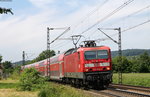 143 856-3 mit der RB 17073 (Offenburg-Neuenburg(Baden)) bei Kolmarsreute 10.6.16