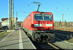 143 076 von DB Regio Mitte, im Dienste der S-Bahn Mitteldeutschland (DB Regio Südost), als S 37733 (S7) nach Halle(Saale)Hbf Gl.