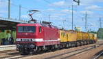 DeltaRail GmbH  243 559-2  [NVR-Nummer: 91 80 6143 559-3 D-DELTA] mit dem Schienenschleifzug (Schienenschleifeinheit SPENO RR 32 M-2) aus Luxemburg mit der Nr.