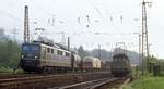 150 034 und 194 582, Laufach, 24.5.1985.
