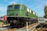 DB E50 091 auf der Drehscheibe im DB Museum Koblenz, September 2026.