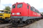 150 186-5 am 31. August 2013 im Sddeutschen Eisenbahnmuseum in Heilbronn.