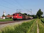 Die 151 045 mit einem Güterzug am 03.06.2015 unterwegs bei Moosham.