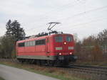 Am 6.11.2018 konnte ich die 151 085-8 als Lokfahrt auf der Remsbahn zwieschen Urbach bei Schorndorf und Plüderhausen Fotografiren  