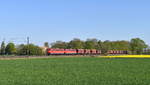 151 094 + 151 116 mit GM 60606 (Beddingen - Hamburg Waltershof Hansaport) am 22.04.2020 bei Woltorf