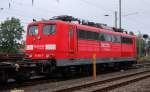 Eine 151 041-1 steht auf dem ehemaligen Containerbahnhof Hagen.