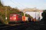 151 151 mit Containerzug bei Hattenhofen (20.09.2007)