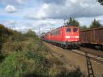 151 041 + 151 052 und gem.GZ am 20.10.2007 in Limmer