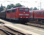 A 151 class locomotive entering Traunstein with a freigth train to Freilassing