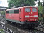 BR 151 032 durchfhrt HH-Harburg als Sololok am 06.08.2008.