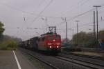 151 068-4 mit Containerzug in Hilden am 15.11.2008